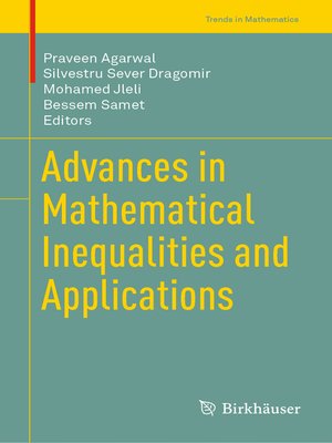 cover image of Advances in Mathematical Inequalities and Applications